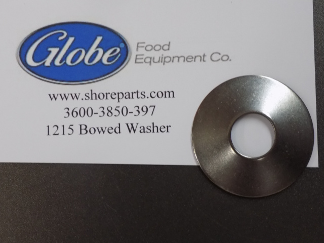Globe Slicer Models 3600, 3850, 3975 Bowed Washer Part 1215